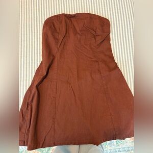 Forever 21 Terracotta Strapless Dress